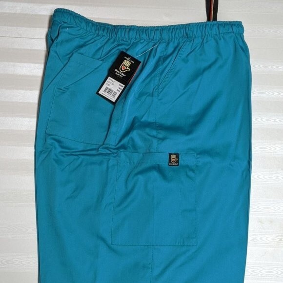 NEW Dress A Med Scrubs Pants Bottoms Medical Uniform Teal Blue 3XL NWT - Picture 2 of 7